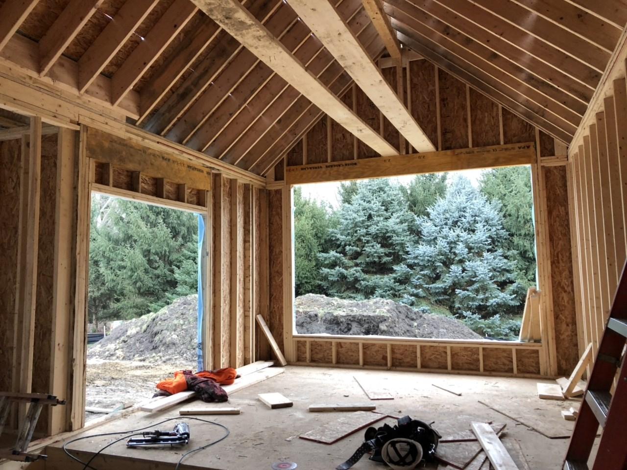 Framing Stage in The Parker IV Zero Energy Ready Model Home