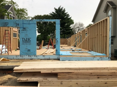 Framing And Window Installation Stage - Addison IV Eco-Smart Model Home 00008.