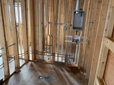 Rough Mechanical And Plumbing Stage - Addison IV Eco-Smart Model Home 00020.