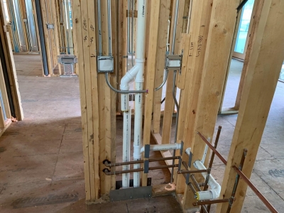 Rough Mechanical And Plumbing Stage - Addison IV Eco-Smart Model Home 00009.