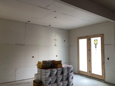 Drywall Installation Stage - Addison IV Eco-Smart Model Home 00007.