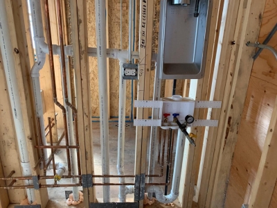 Rough Mechanical And Plumbing Stage - Addison IV Eco-Smart Model Home 00021.