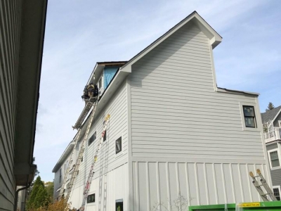 Masonry And Siding Installation Stage - Addison IV Eco-Smart Model Home 00016.