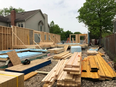 Framing And Window Installation Stage - Addison IV Eco-Smart Model Home 00004.