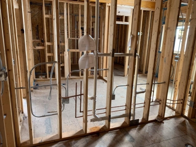 Rough Mechanical And Plumbing Stage - Addison IV Eco-Smart Model Home 00019.
