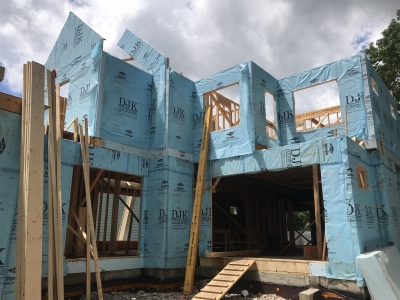 Framing And Window Installation Stage - Addison IV Eco-Smart Model Home 00011.