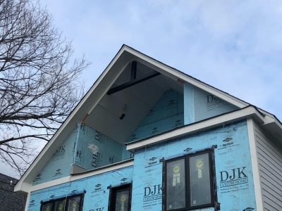 Masonry And Siding Installation Stage - Addison IV Eco-Smart Model Home 00019.