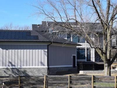 DJK Eco-Smart Home Rear Elevation With Solar 